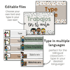 Class Jobs | EDITABLE | Modern Jungle Classroom Decor - Miss Jacobs Little Learners