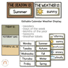 Classroom Calendar and Weather Display | Australiana Classroom Decor | Australian Flora and Fauna | Miss Jacobs Little Learners | Editable