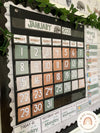 Classroom Calendar | Modern Jungle | Pocket Chart and Standard Size - Miss Jacobs Little Learners