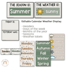 Classroom Calendar | Modern Jungle | Pocket Chart and Standard Size - Miss Jacobs Little Learners