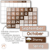 CLASSROOM CALENDAR & WEATHER DISPLAY | SPOTTY NEUTRALS - Miss Jacobs Little Learners