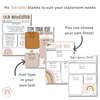 Classroom Newsletter Templates | Editable | Boho Rainbow Classroom Theme | Vintage Decor - Miss Jacobs Little Learners
