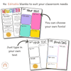 Classroom Newsletter Templates | Editable | Simple Brights Classroom Theme | Neon Rainbow Decor - Miss Jacobs Little Learners
