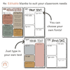 Classroom Newsletter Templates | Editable | Spotty Boho Classroom Theme | Neutral Rainbow Decor - Miss Jacobs Little Learners