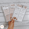 Classroom Newsletter Templates | Editable | Spotty Neutral Classroom Theme - Miss Jacobs Little Learners