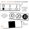 Classroom Number Line Display with Negatives | Black Basics Classroom Decor - Miss Jacobs Little Learners