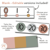 Classroom Number Line Display with Negatives | Editable | Neutral Colours - Miss Jacobs Little Learners