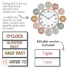CLOCK NUMBER LABELS | SIMPLE BOHO - Miss Jacobs Little Learners