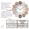 CLOCK NUMBER LABELS | SPOTTY NEUTRALS - Miss Jacobs Little Learners