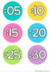 Clock Numbers Display | Rainbow Classroom Decor - Miss Jacobs Little Learners