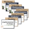 Comprehension Strategy Posters | Rustic BOHO PLANTS decor - Miss Jacobs Little Learners