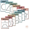 Cute Sea Life 2D Shape Posters - Miss Jacobs Little Learners