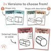 Cute Sea Life 3D Shape Posters - Miss Jacobs Little Learners