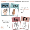 Cute Sea Life ASL (American Sign Language) Alphabet Posters - Miss Jacobs Little Learners