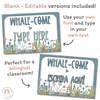 Cute Sea Life Door Display - Miss Jacobs Little Learners