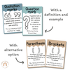 Cute Sea Life Punctuation Posters - Miss Jacobs Little Learners