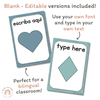 Cute Sea Life Shape Posters - Miss Jacobs Little Learners