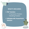 Cute Sea Life Synonym Posters - Miss Jacobs Little Learners