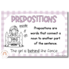 Daisy Gingham Pastels Parts of Speech Posters - Miss Jacobs Little Learners