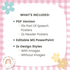 Daisy Gingham Pastels Parts of Speech Posters - Miss Jacobs Little Learners
