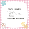 Daisy Gingham Pastels Phonics Posters - Miss Jacobs Little Learners