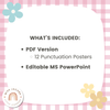 Daisy Gingham Pastels Punctuation Posters - Miss Jacobs Little Learners