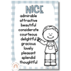 Daisy Gingham Pastels Synonym Posters - Miss Jacobs Little Learners
