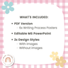 Daisy Gingham Pastels Writing Process Posters - Miss Jacobs Little Learners
