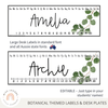 Editable Classroom Labels and Student Desk Plates | Botanical Classroom Decor - Miss Jacobs Little Learners