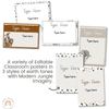 Editable Classroom Posters | MODERN JUNGLE Classroom Decor - Miss Jacobs Little Learners