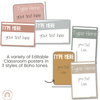 EDITABLE CLASSROOM POSTERS | SIMPLE BOHO - Miss Jacobs Little Learners