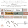 Flip Calendar | Spotty Boho Classroom Decor | Neutral Rainbow Themed | Editable - Miss Jacobs Little Learners