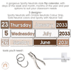 Flip Calendar | Spotty Neutral Classroom Decor | Ombre Neutral Themed | Editable - Miss Jacobs Little Learners