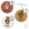 Hand Signals Posters | Desert Neutrals Classroom Decor | EDITABLE | BOHO VIBES - Miss Jacobs Little Learners