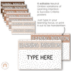 LEARNING INTENTIONS | SPOTTY NEUTRALS | EDITABLE - Miss Jacobs Little Learners