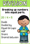 Math Operation Posters | Rainbow Theme - Miss Jacobs Little Learners