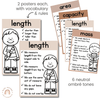 Measurement Posters | Ombre Neutral Math Classroom Decor - Miss Jacobs Little Learners