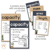 Measurement Posters | Rustic BOHO PLANTS decor - Miss Jacobs Little Learners