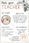 Meet the Teacher | MODERN JUNGLE | Editable Classroom Decor - Miss Jacobs Little Learners