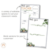 Meet The Teacher Templates | Editable Modern Boho Plants Decor - Miss Jacobs Little Learners