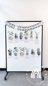 Modern Boho Plants Birthday Display | Rustic Boho Classroom Decor | Editable - Miss Jacobs Little Learners