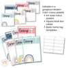 Modern CALM COLORS Classroom Decor | Reading Group Labels | Modern Boho Rainbow Theme - Miss Jacobs Little Learners