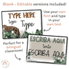 Modern Jungle First Day of School Sign - Miss Jacobs Little Learners