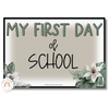 Modern Jungle First Day of School Sign - Miss Jacobs Little Learners