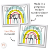Modern Rainbow First Day of School Sign - Miss Jacobs Little Learners