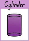 NSW Font 3D Shape Posters | Rainbow Theme - Miss Jacobs Little Learners