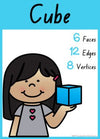 NSW Font 3D Shape Posters | Rainbow Theme - Miss Jacobs Little Learners