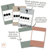 Number Posters | Editable | Neutral Color Palette - Miss Jacobs Little Learners