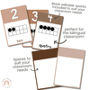 Number Posters | Ombre Neutral Math Classroom Decor - Miss Jacobs Little Learners