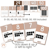 Number Posters | Ombre Neutral Math Classroom Decor - Miss Jacobs Little Learners